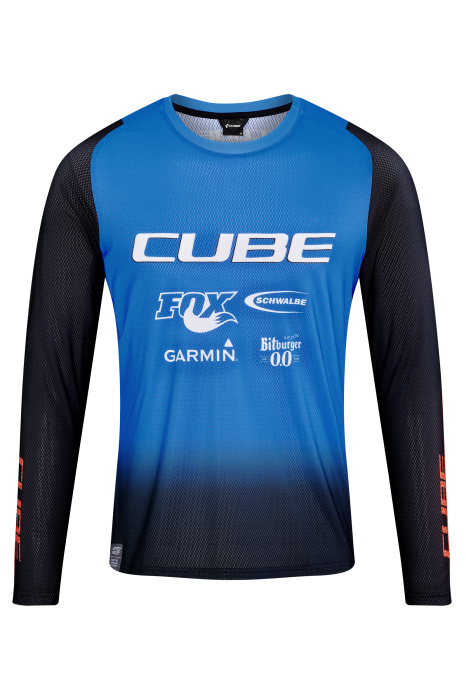 CUBE VERTEX Rundhalstrikot X Actionteam langarm